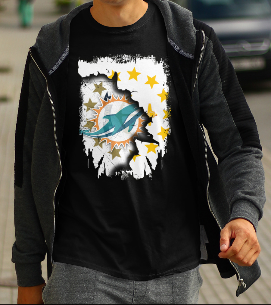 Together Rhode Island Dolphins Stars T-Shirt