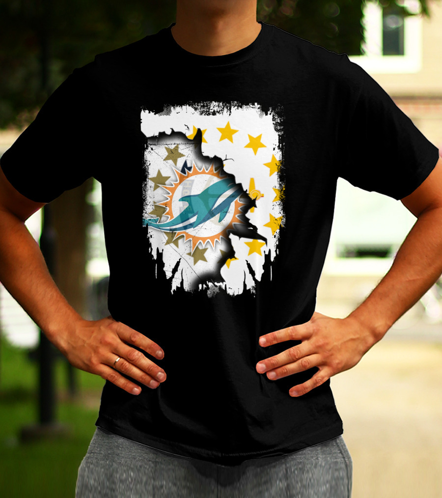 Together Rhode Island Dolphins Stars T-Shirt