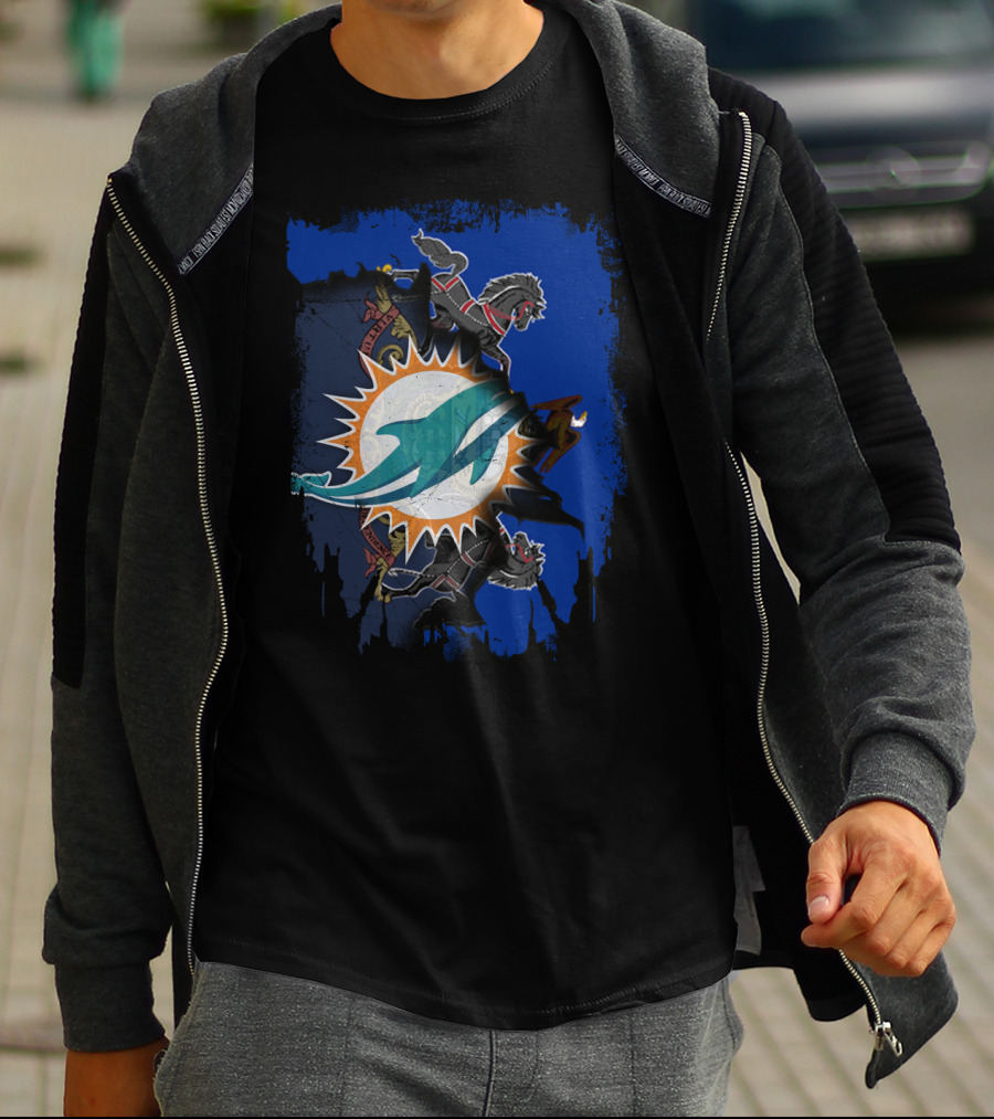 Pennsylvania Together With Dolphins And House Stark Direwolves T-Shirt