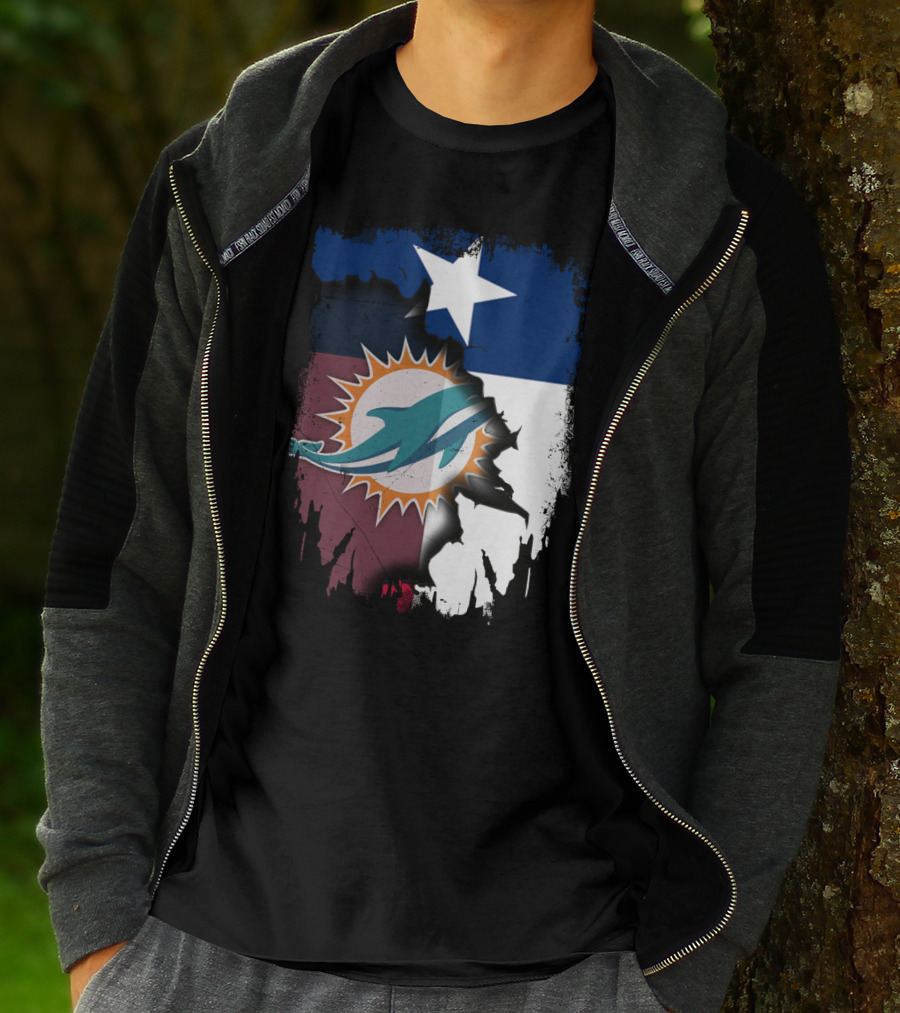 Texas Miami Dolphins Fusion T-Shirt