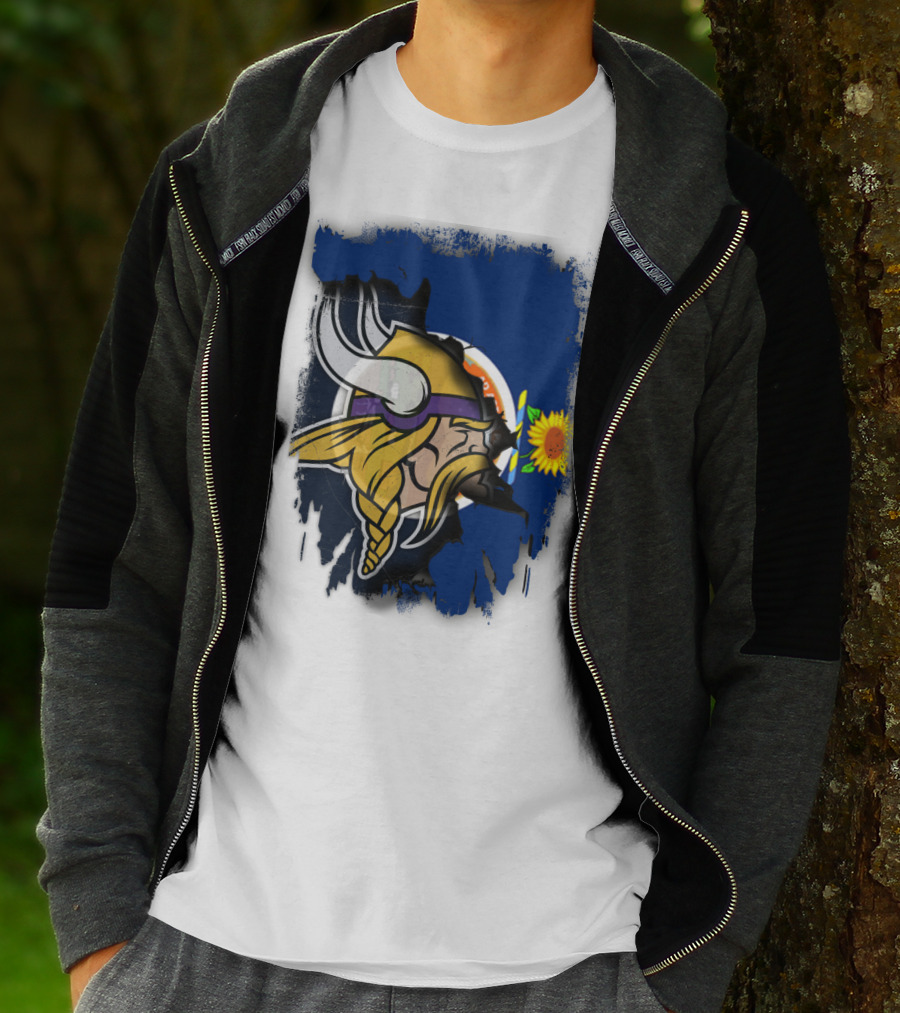 Kansas Sunflower Viking T-Shirt