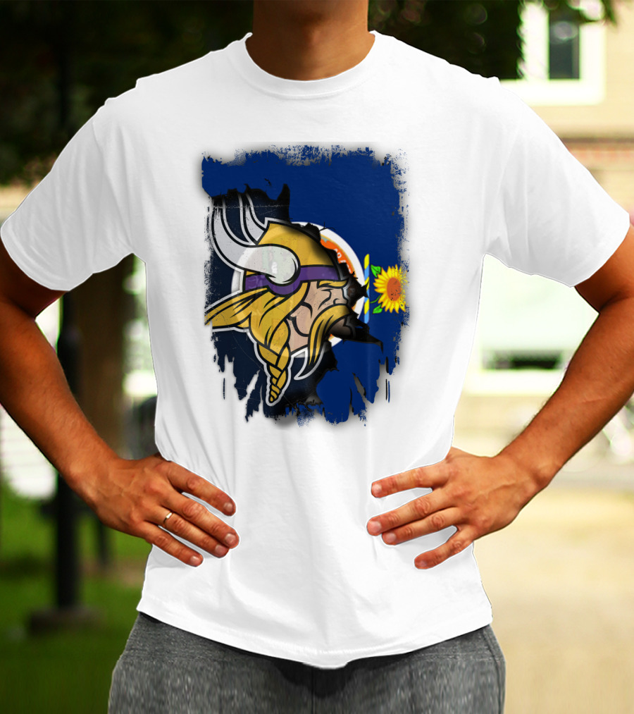 Kansas Sunflower Viking T-Shirt