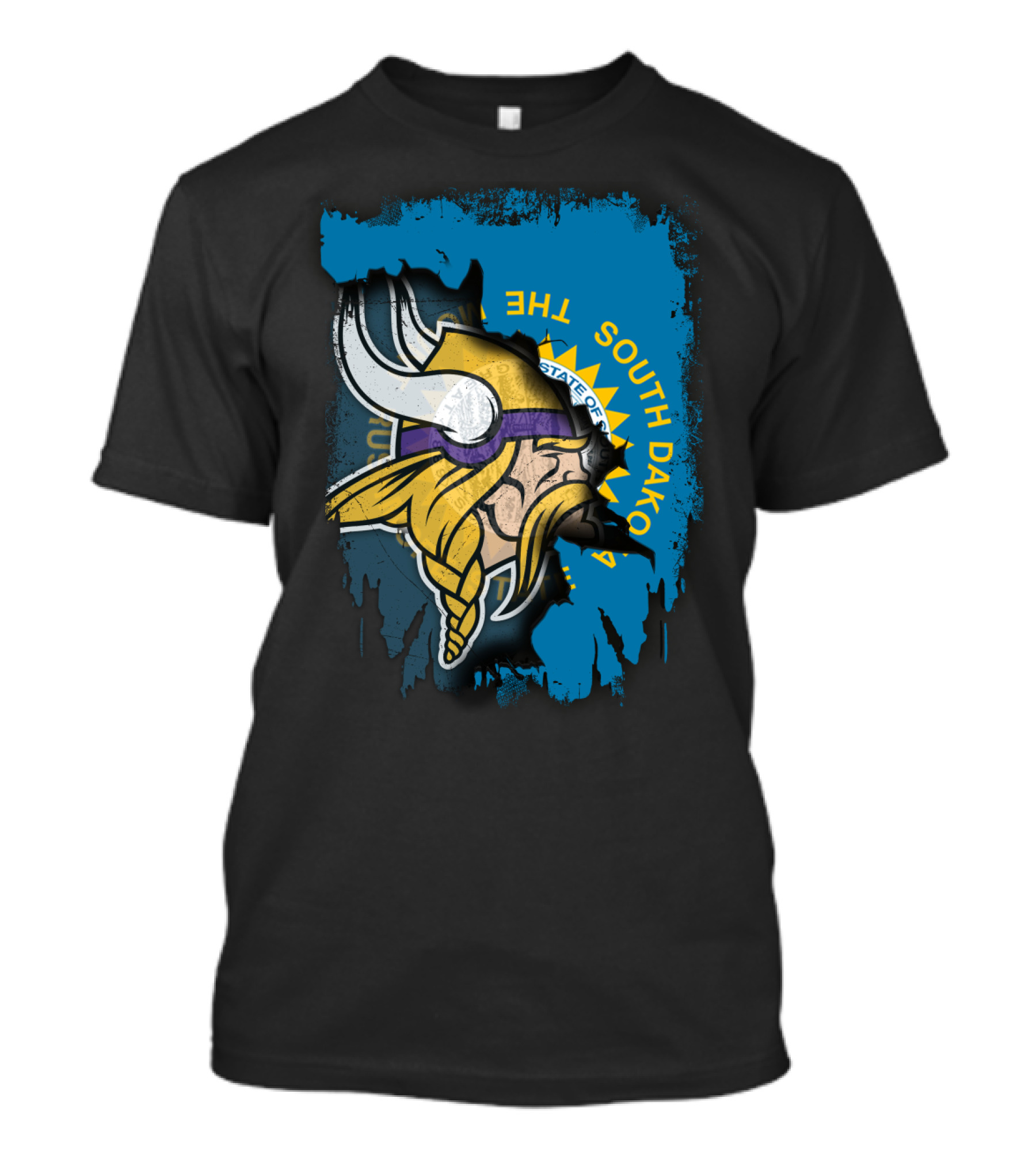 South Dakota Pride With Minnesota Vikings T-Shirt