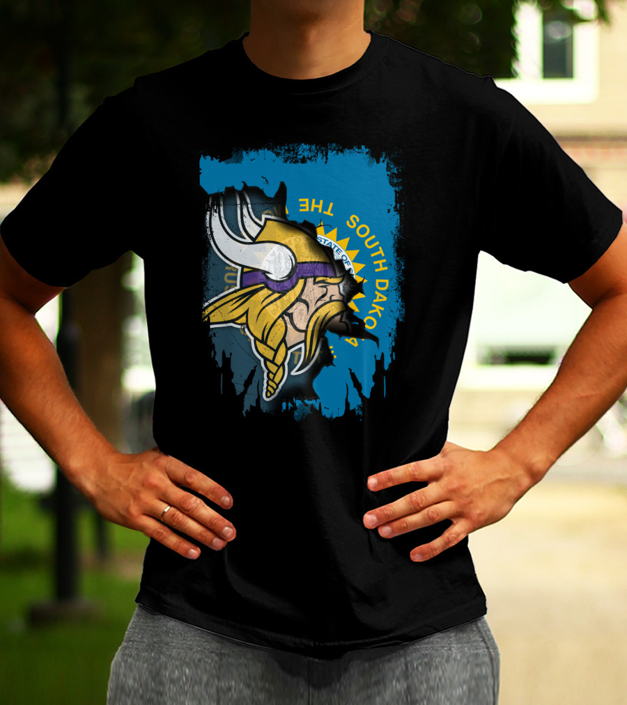 South Dakota Pride With Minnesota Vikings T-Shirt