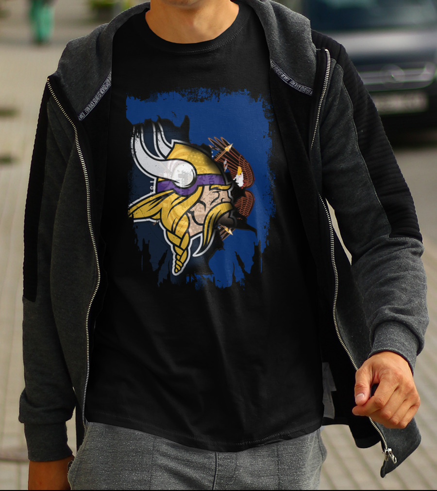 Utah United With Vikings And Eagles T-Shirt