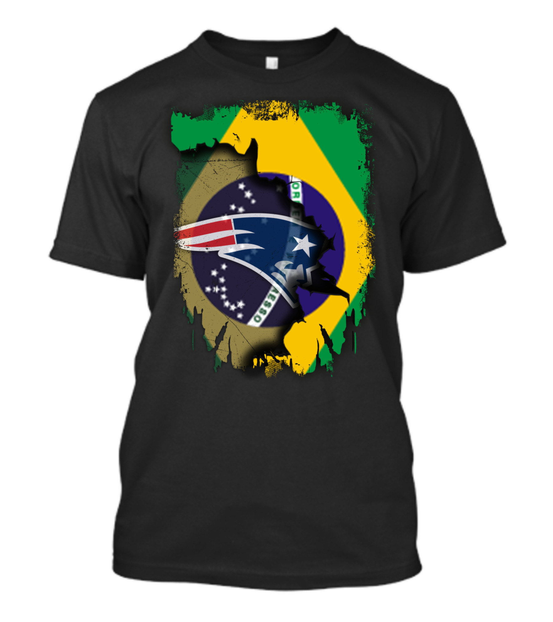 Together Brazil Patriots Flag Fusion T-Shirt