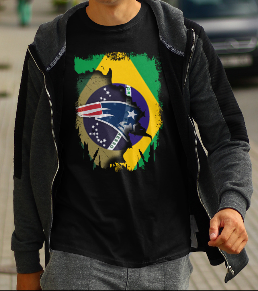 Together Brazil Patriots Flag Fusion T-Shirt