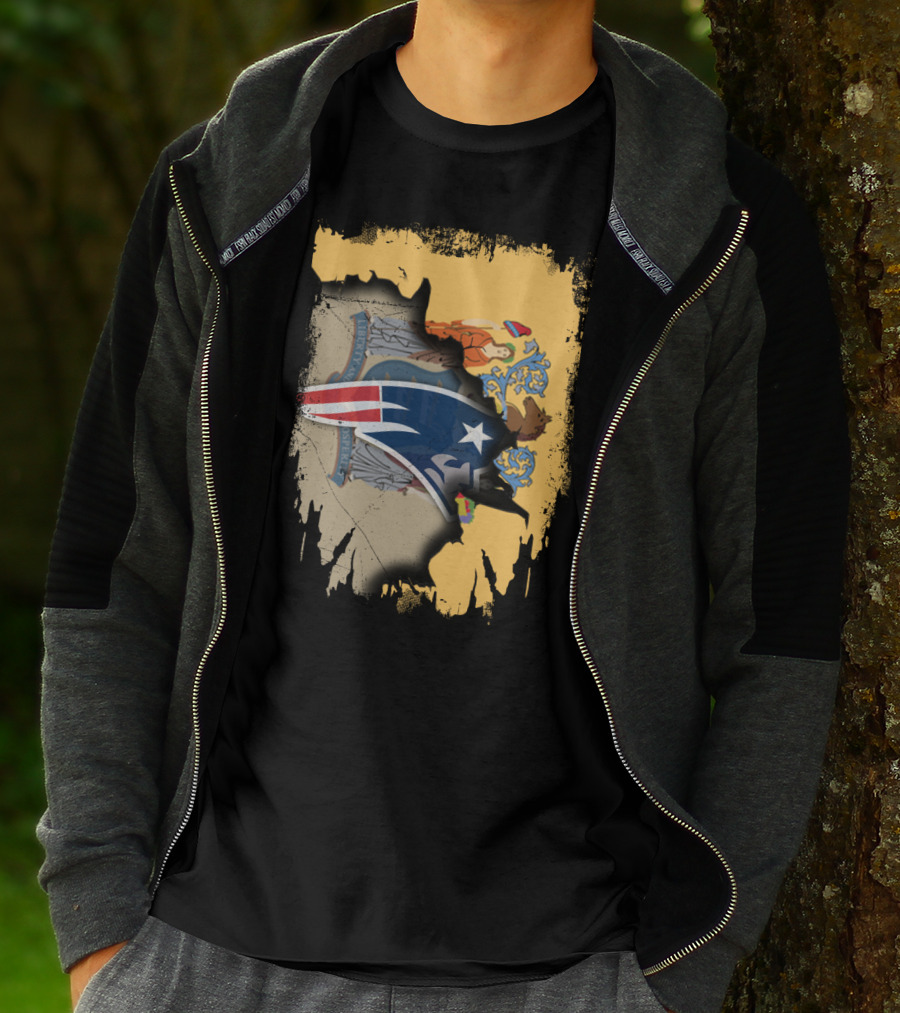 Together New Jersey With Patriots Symbol And State Seal Emblem T-Shirt