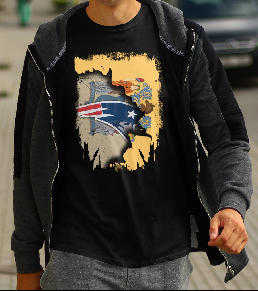 Together New Jersey With Patriots Symbol And State Seal Emblem T-Shirt