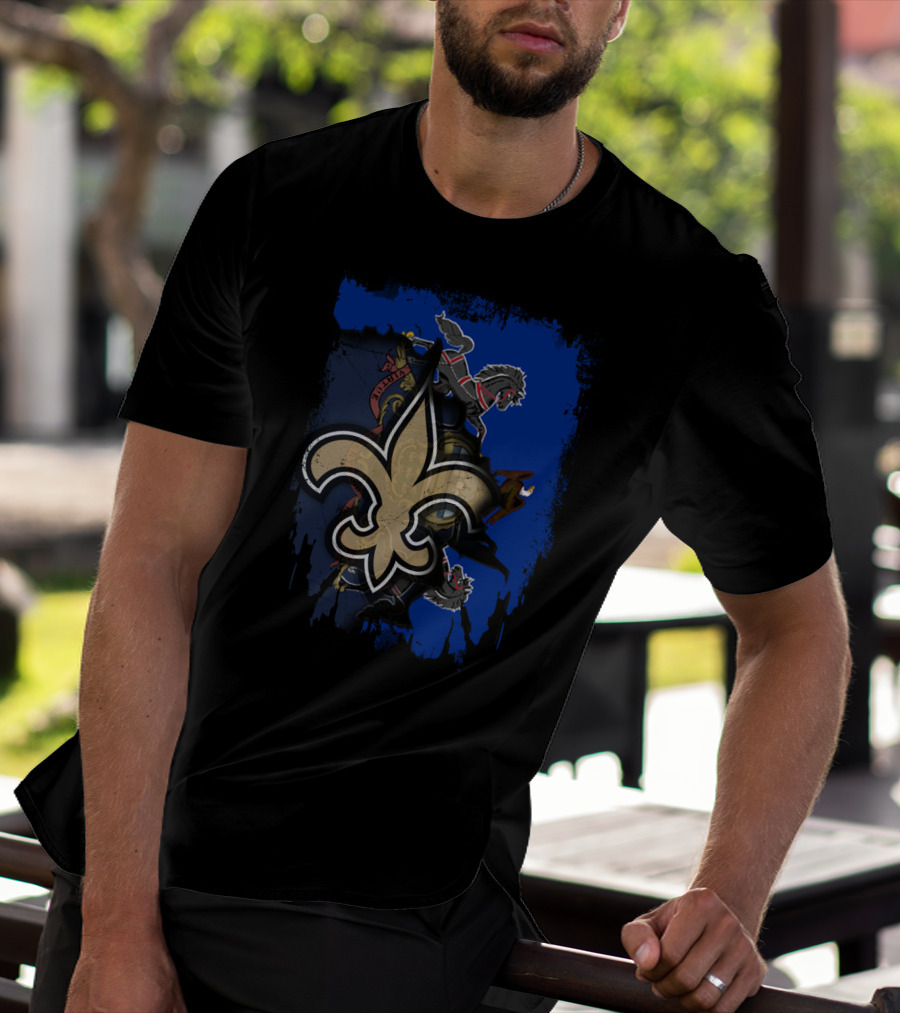Pennsylvania Pride With Fleur-de-Lis And Battle Horses T-Shirt