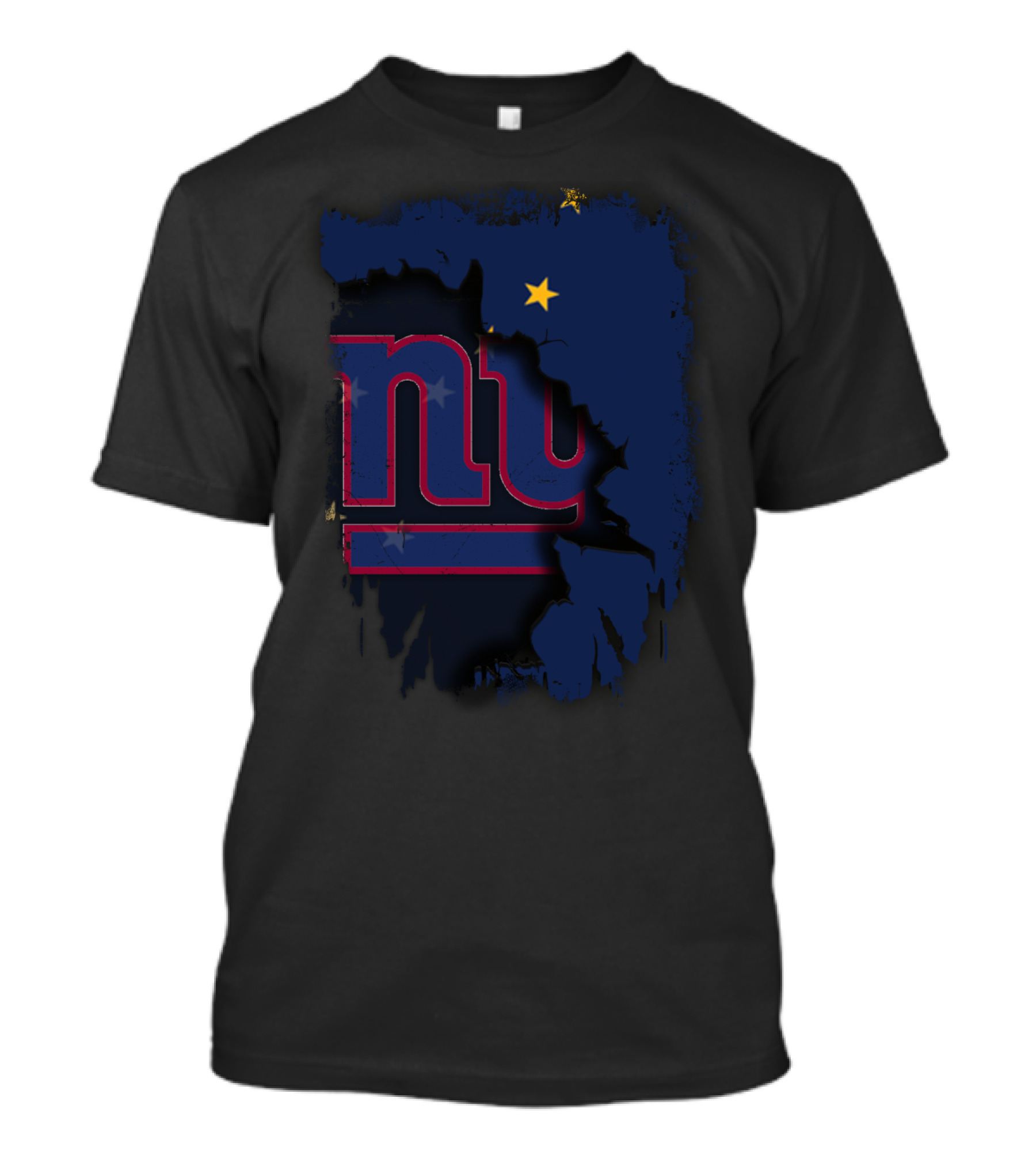 Alaska Together With New York Giants Star T-Shirt