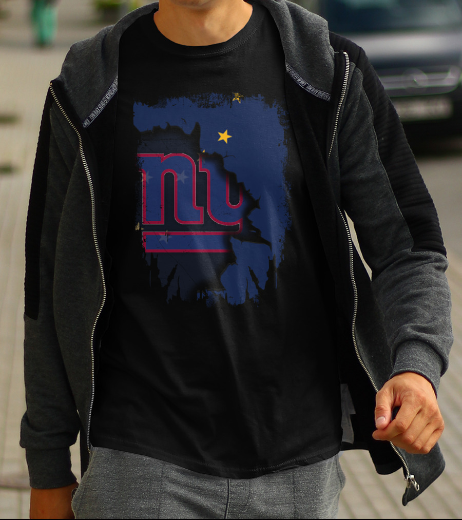 Alaska Together With New York Giants Star T-Shirt