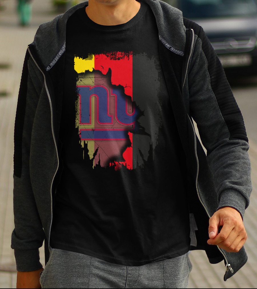 Together Germany New York Giants Flag Background T-Shirt