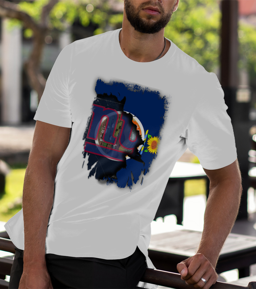 Kansas Sunflower And Giants Collaboration T-Shirt