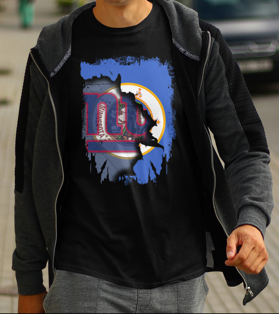 Together Minnesota New York Giants Collaboration T-Shirt