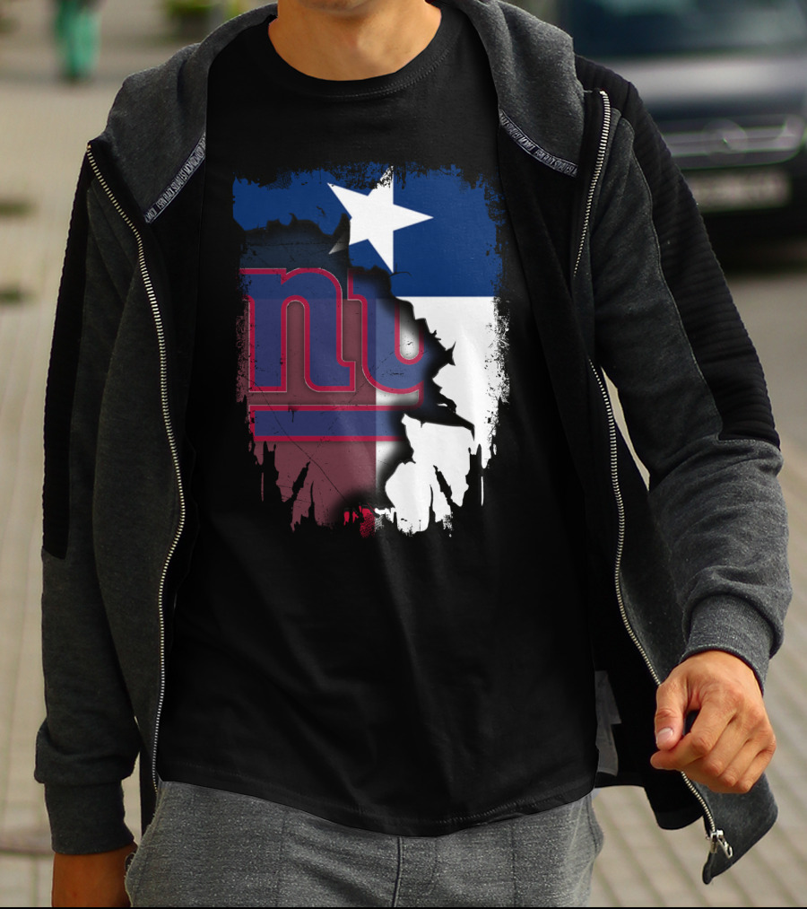 Together Texas Star With New York Giants T-Shirt