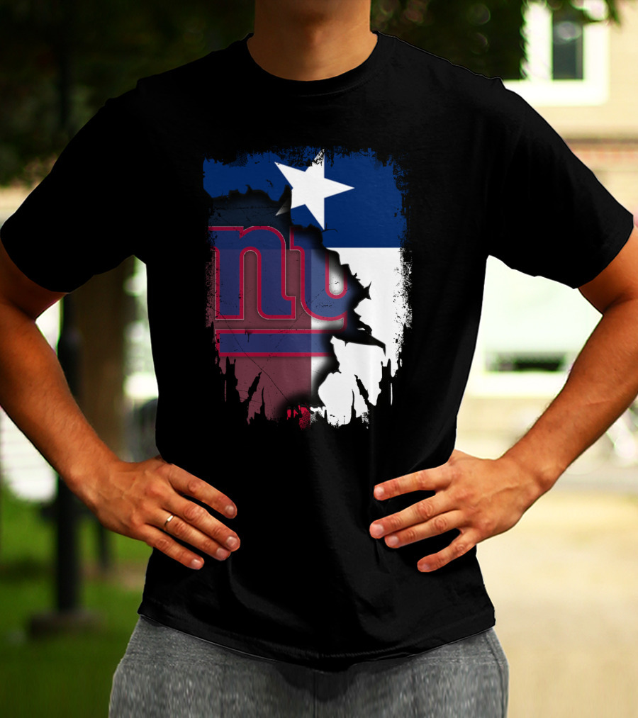 Together Texas Star With New York Giants T-Shirt