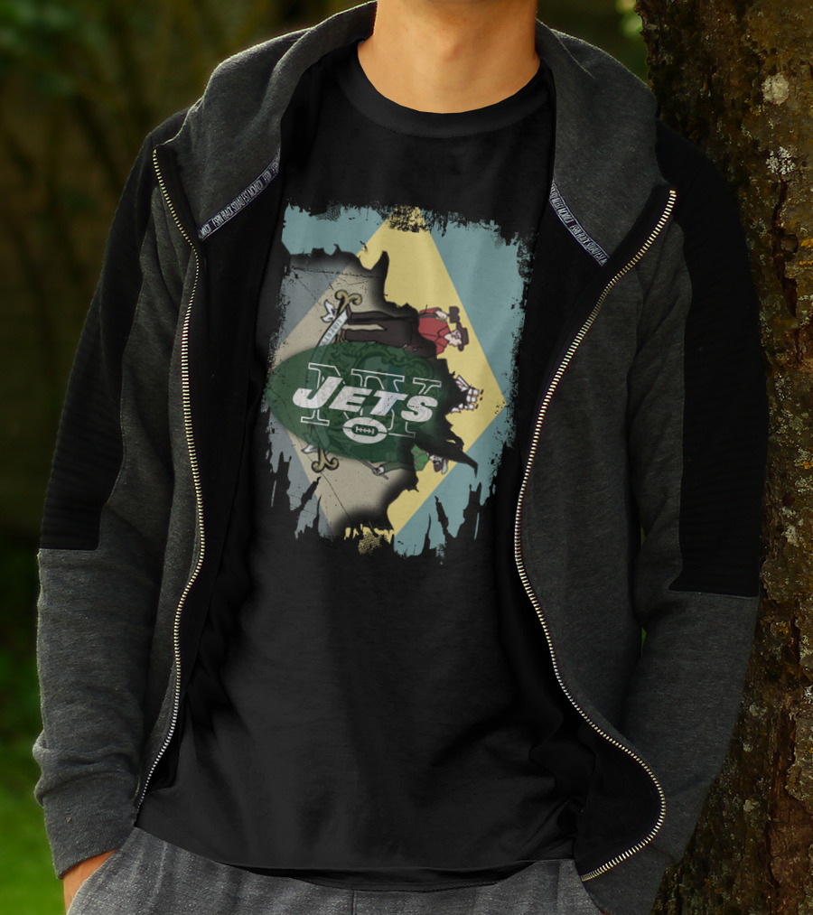 Delaware Jets Football Fusion T-Shirt