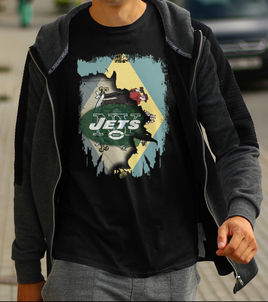 Delaware Jets Football Fusion T-Shirt