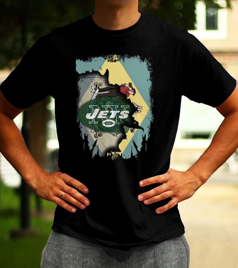 Delaware Jets Football Fusion T-Shirt