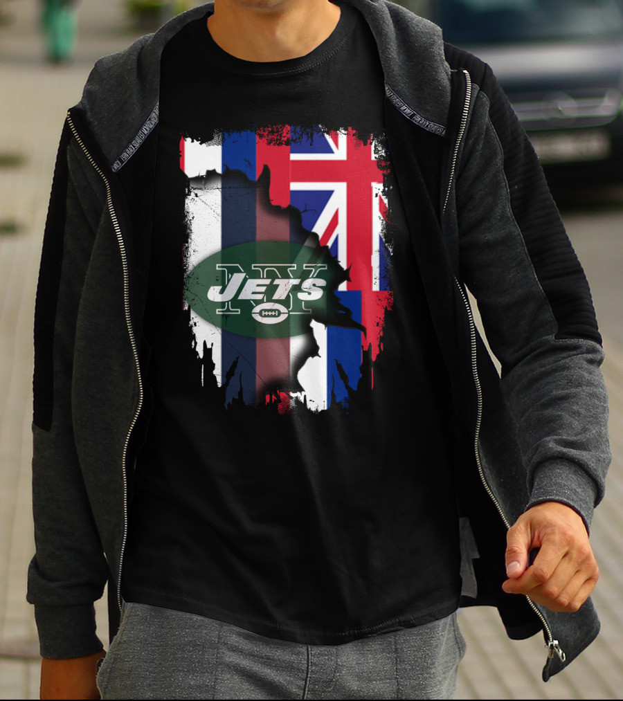 Together Hawaii Flag New York Jets T-Shirt