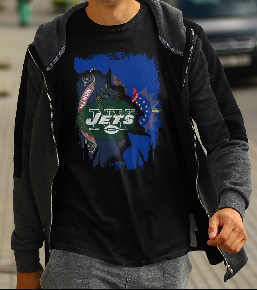 North Dakota State Pride With Jets Football T-Shirt