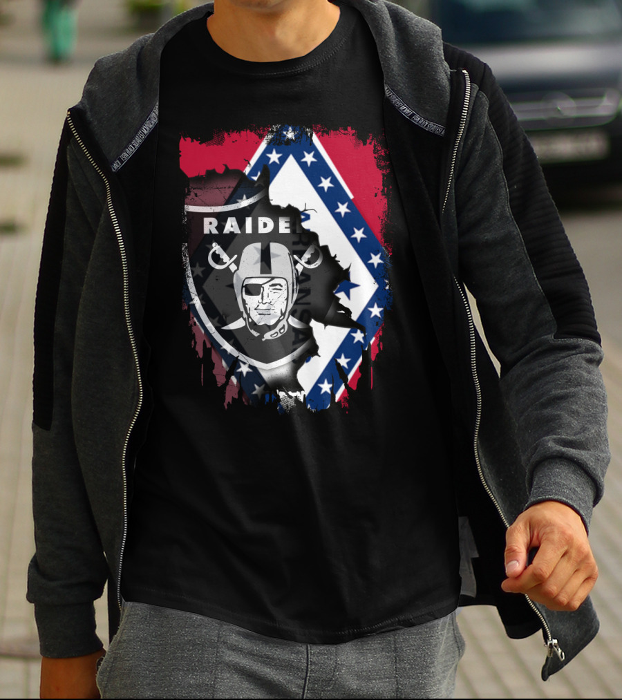 Arkansas Together With Raiders And State Flag T-Shirt