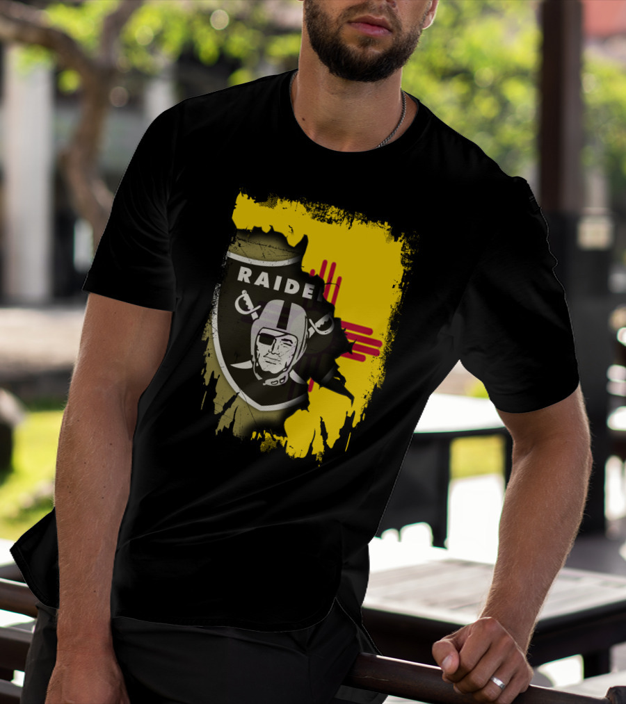 Raider Nation New Mexico Zia Symbol Fusion T-Shirt