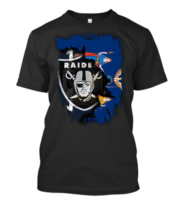 Together New York Raiders Motif With State Flag Symbolism T-Shirt