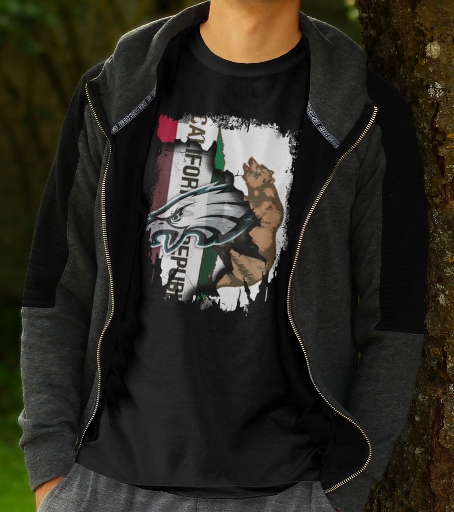 California Republic With Eagles T-Shirt