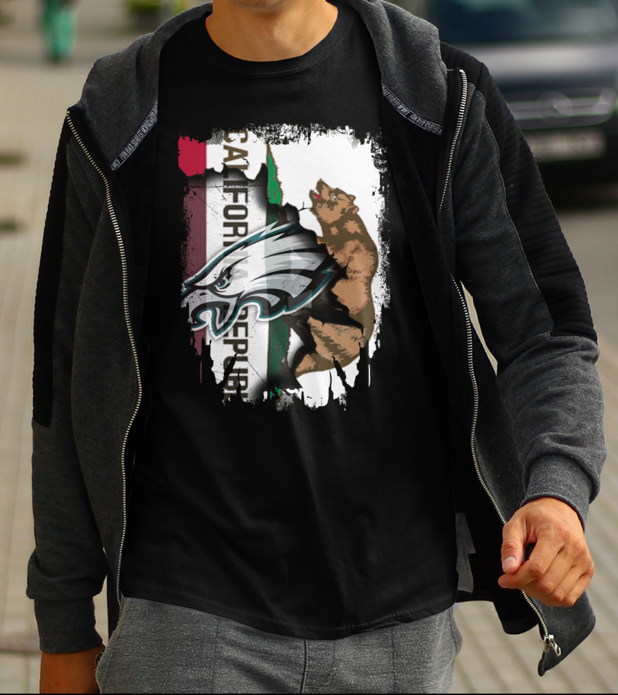 California Republic With Eagles T-Shirt