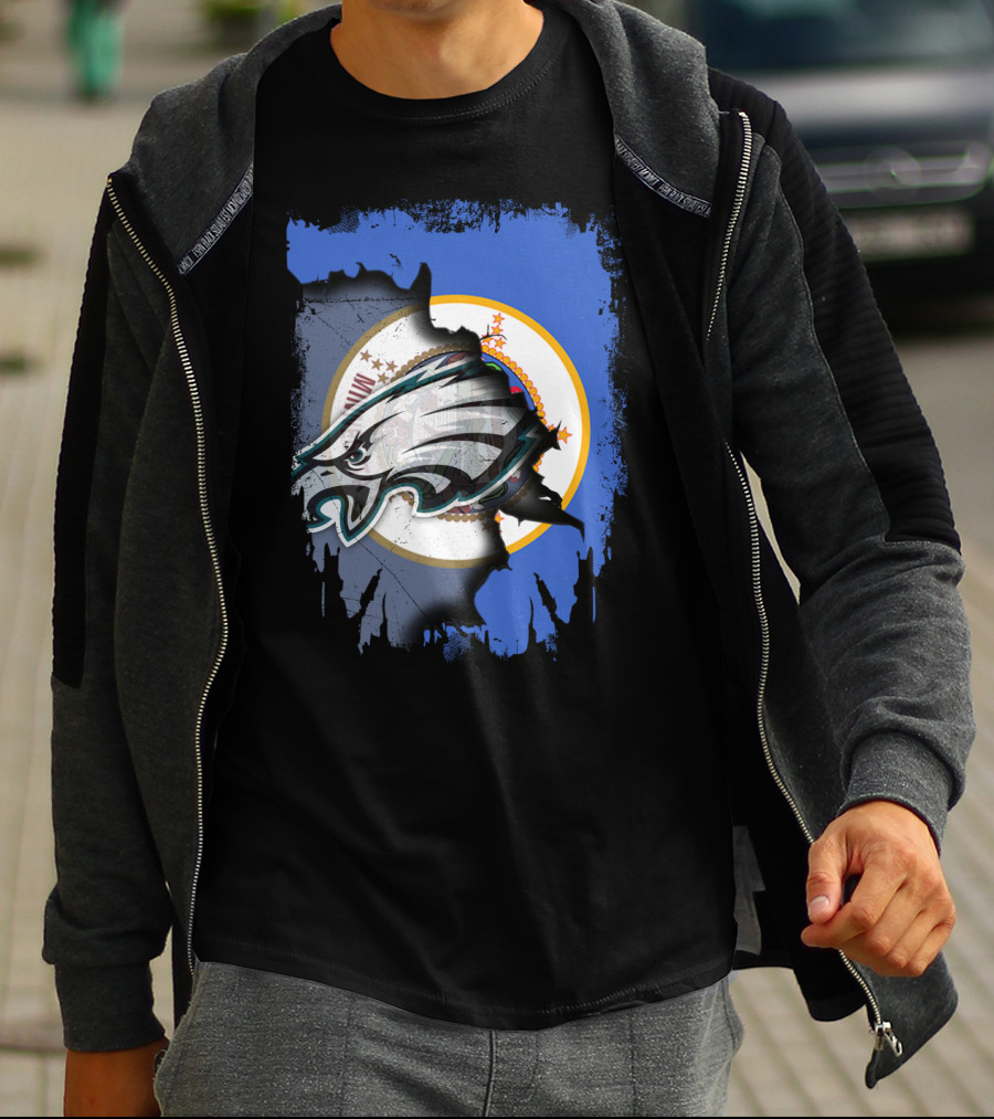 Minnesota State Flag Timeless Eagles Collaboration T-Shirt