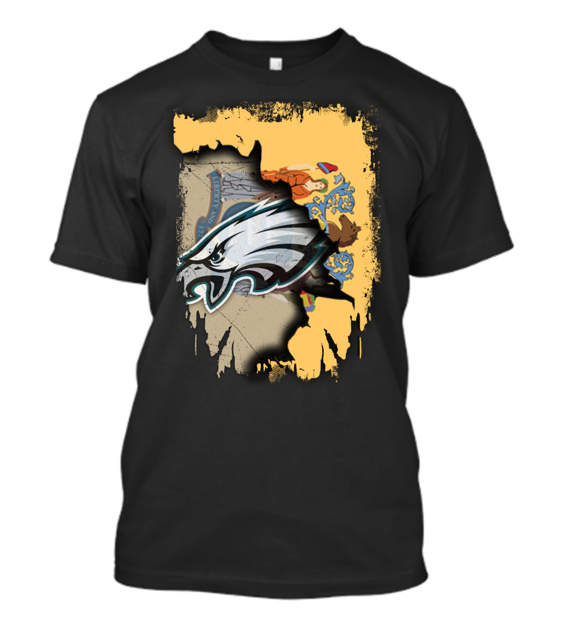 New Jersey And Philadelphia Eagles Unity T-Shirt