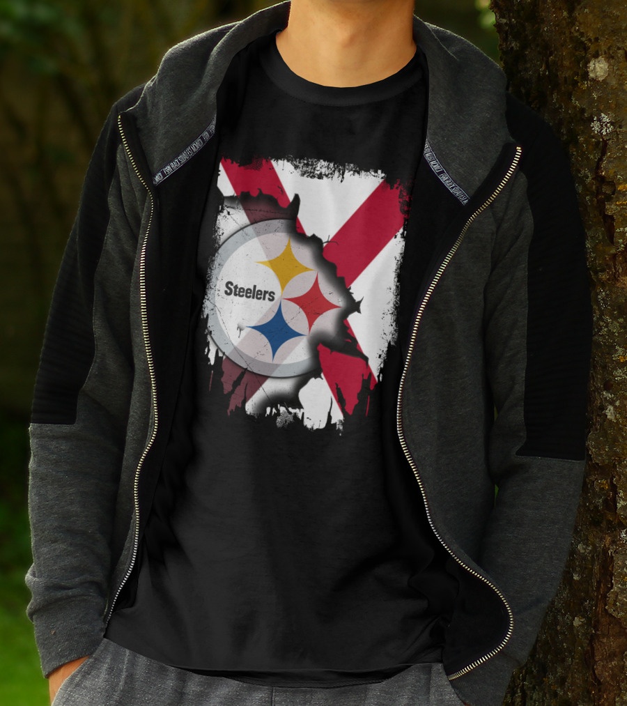 Together Alabama Steelers Logo Cross T-Shirt