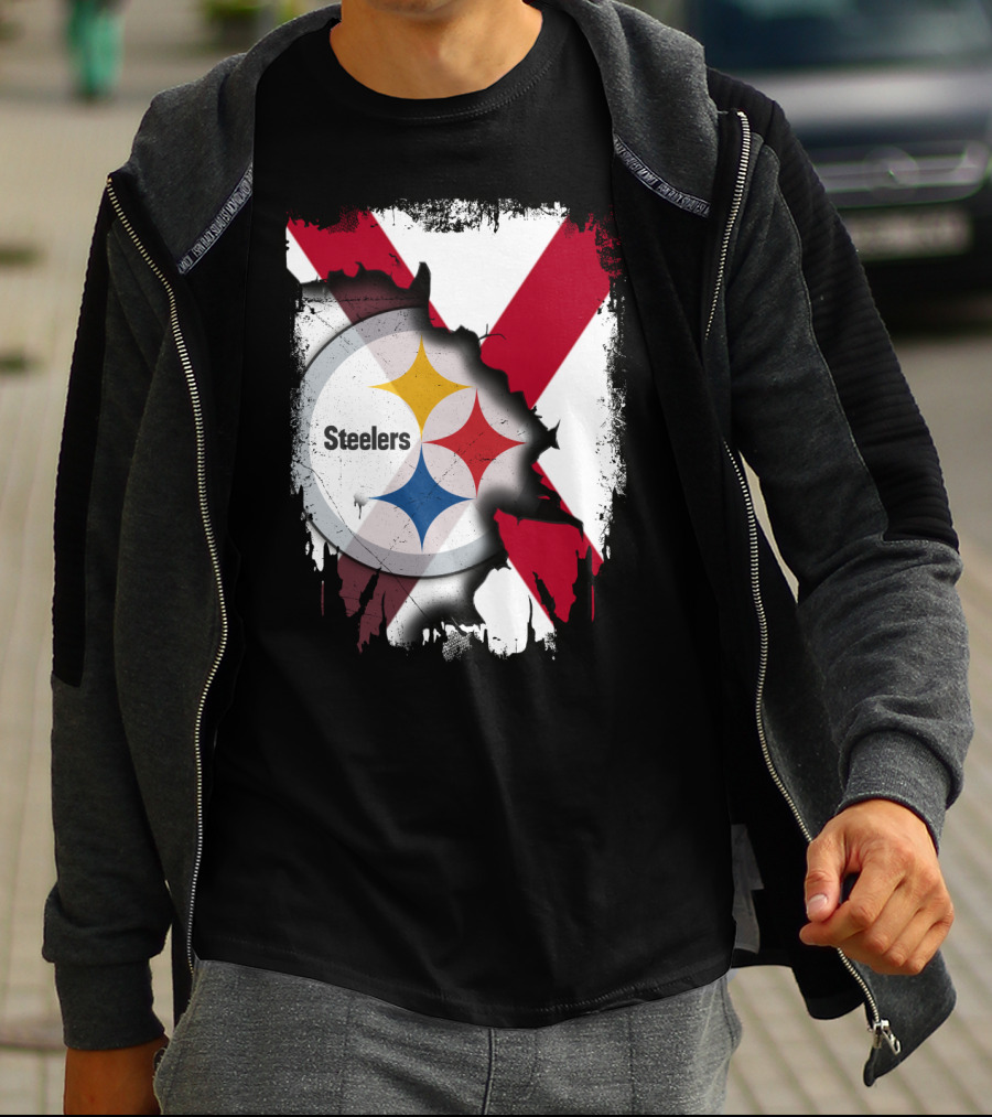 Together Alabama Steelers Logo Cross T-Shirt