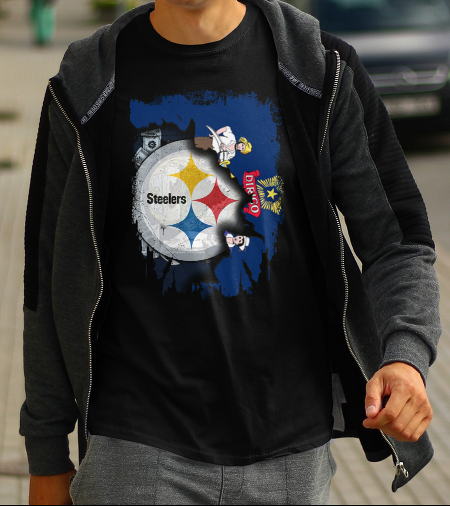 Steelers Maine Dirigo Logo Fusion T-Shirt