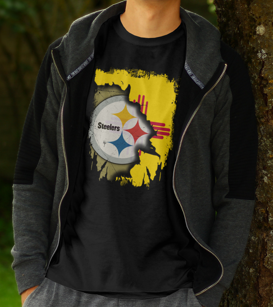 Steelers New Mexico Zia Symbol Fusion T-Shirt