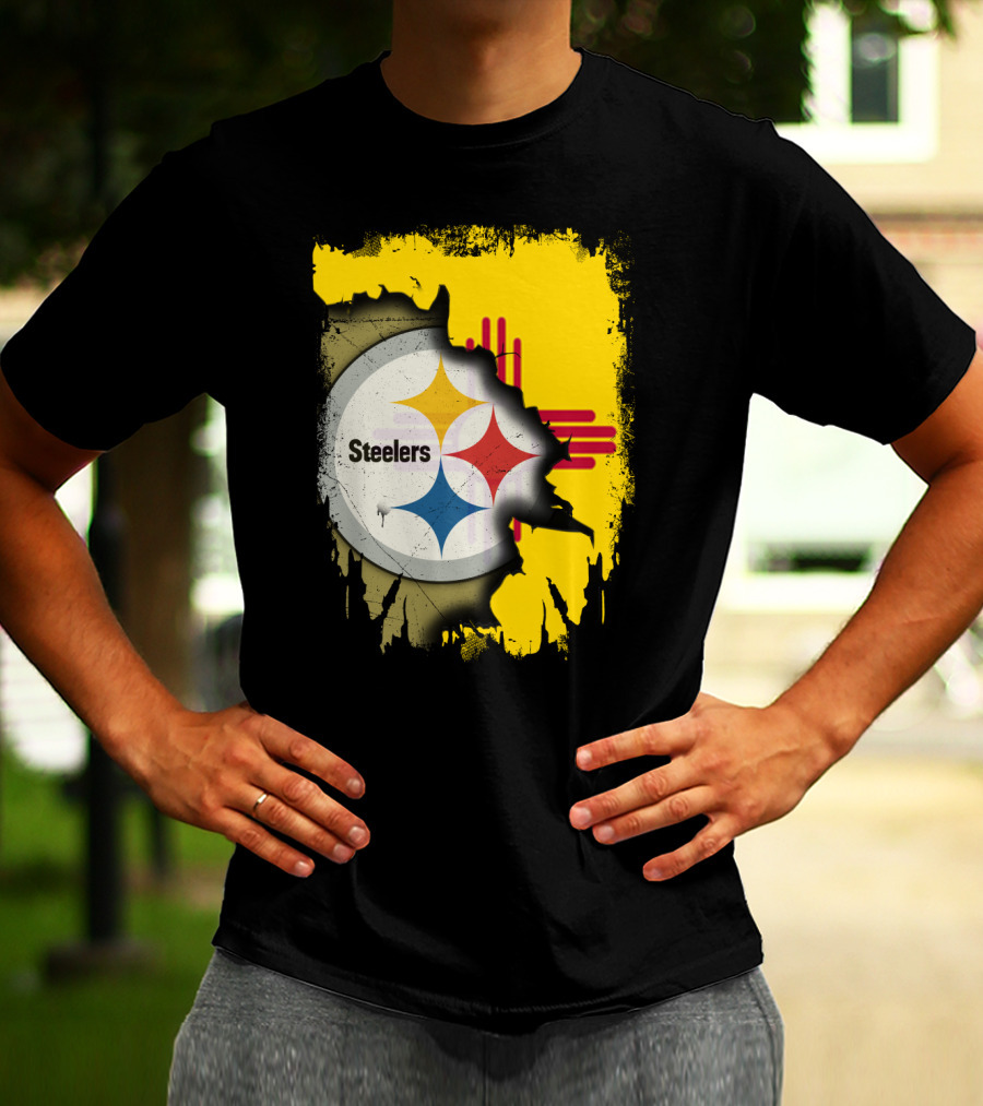 Steelers New Mexico Zia Symbol Fusion T-Shirt