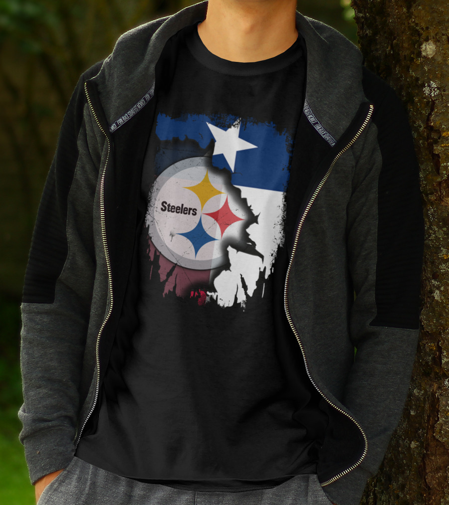 Steelers Texas Flag Fusion T-Shirt
