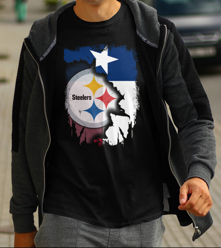 Steelers Texas Flag Fusion T-Shirt