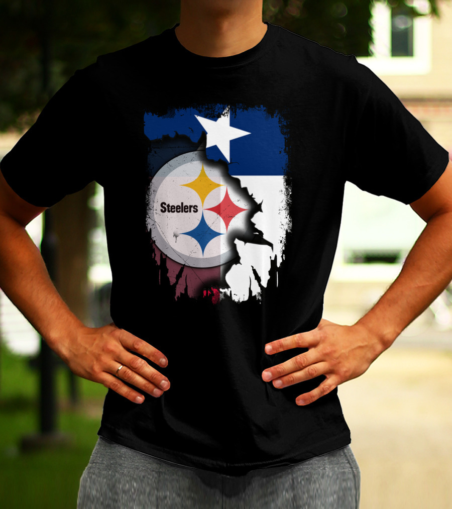 Steelers Texas Flag Fusion T-Shirt