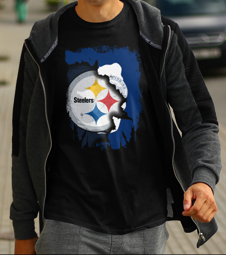 Steelers And Wyoming Union T-Shirt