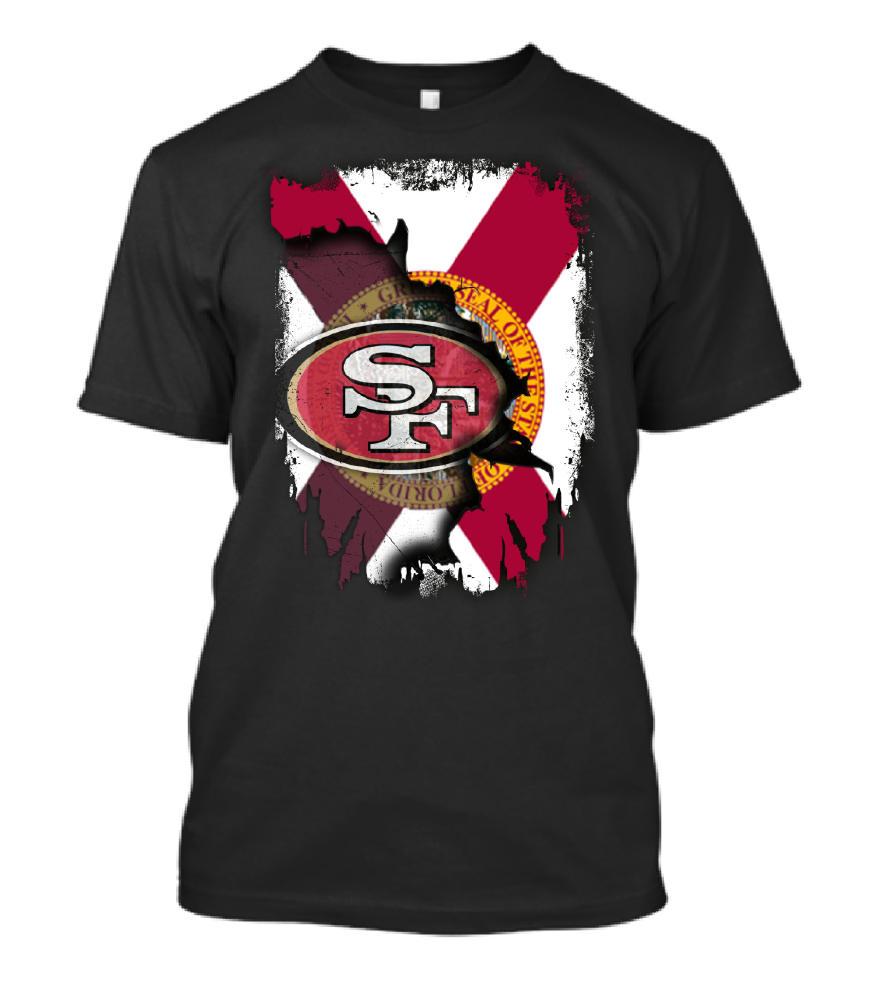 Florida Flag Together With San Francisco 49ers T-Shirt