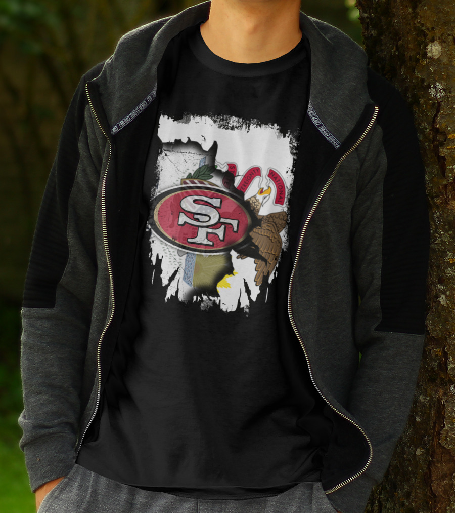 San Francisco 49ers Illinois State Pride Unity T-Shirt