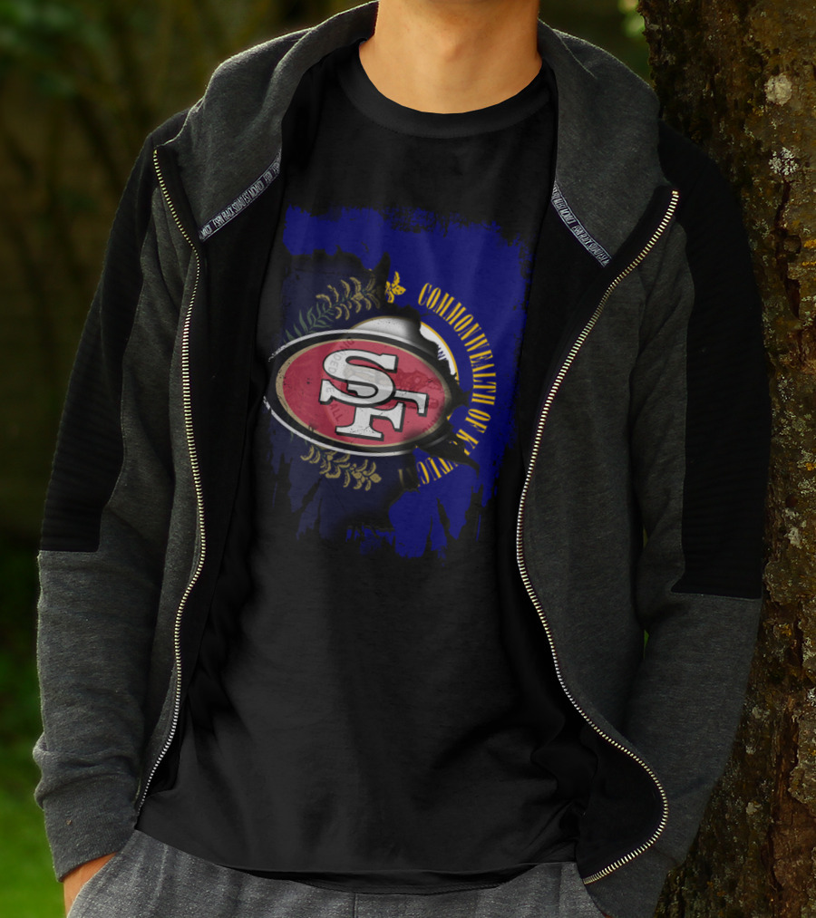 Commonwealth Of Kentucky With 49ers SF T-Shirt