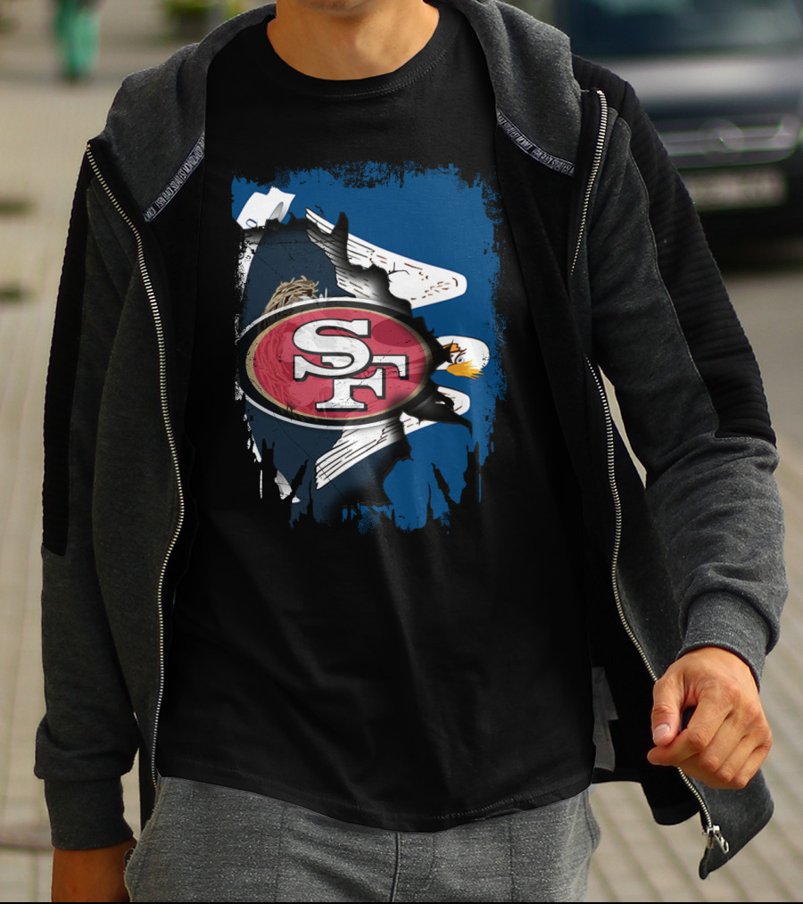 Together Louisiana SF With 49ers Eagle T-Shirt