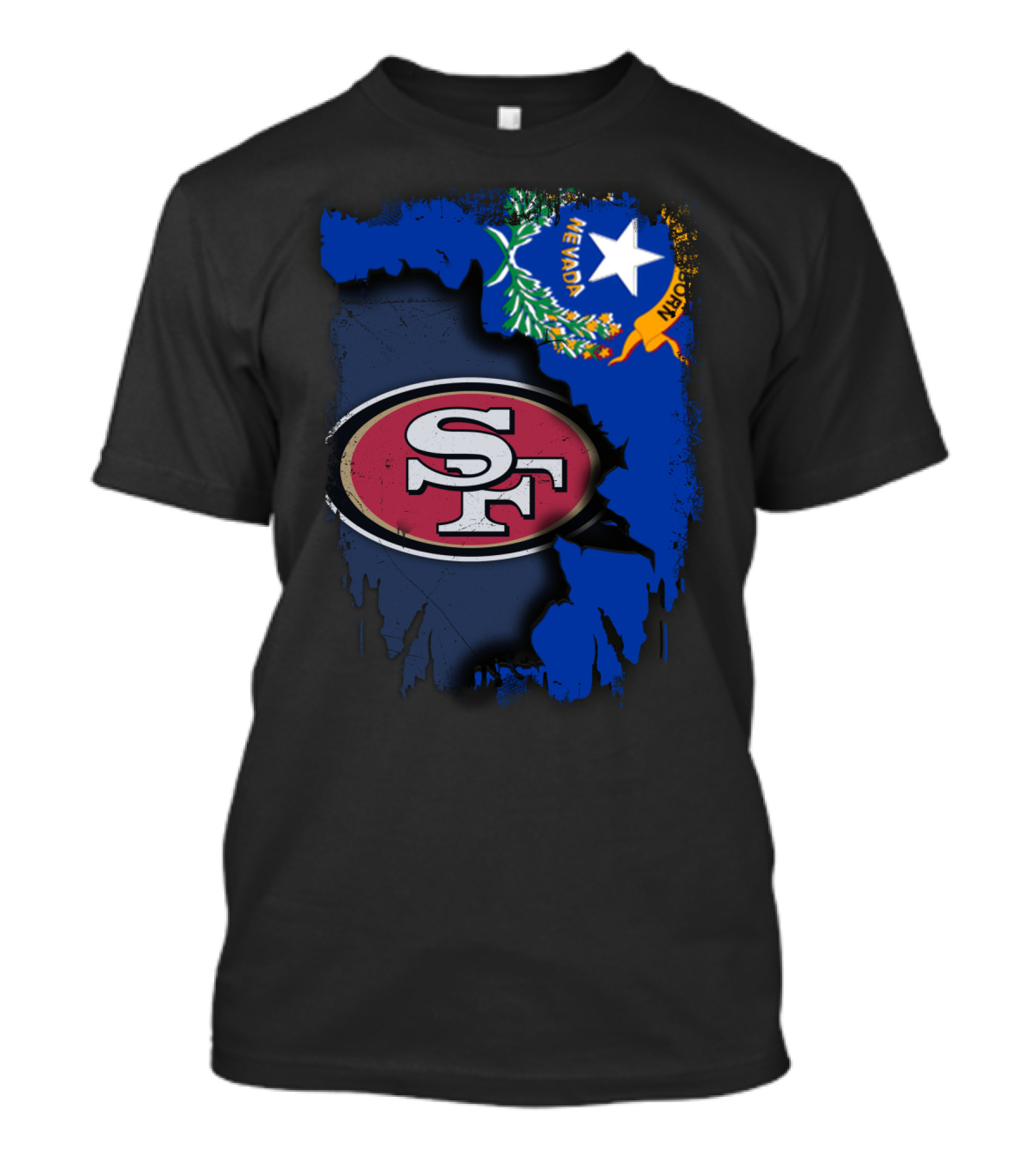 Nevada State With San Francisco 49ers T-Shirt