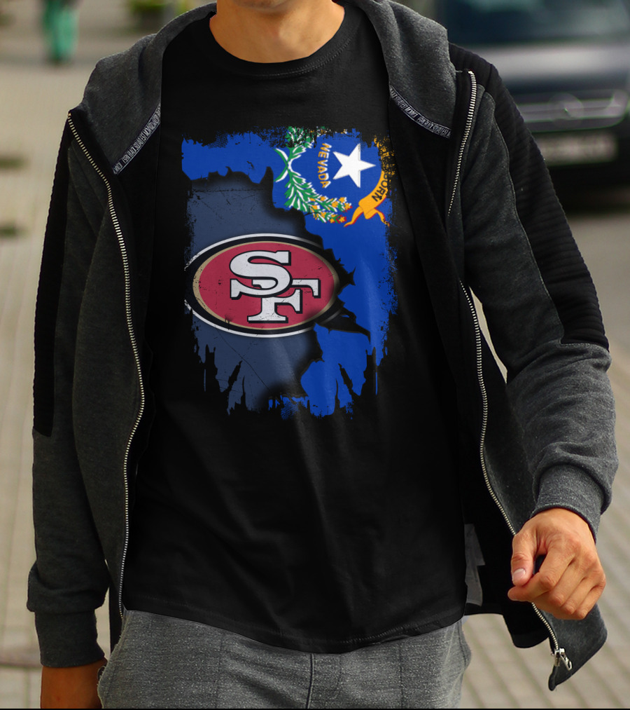 Nevada State With San Francisco 49ers T-Shirt