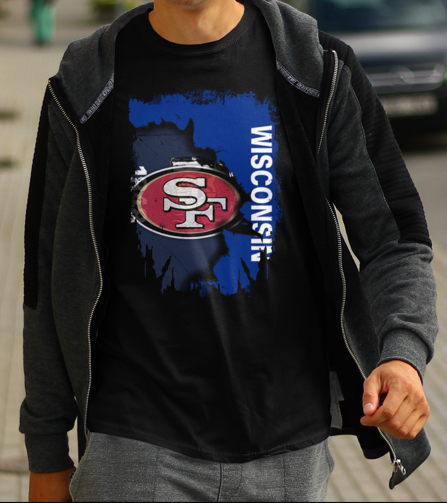 Wisconsin And 49ers United Fan T-Shirt