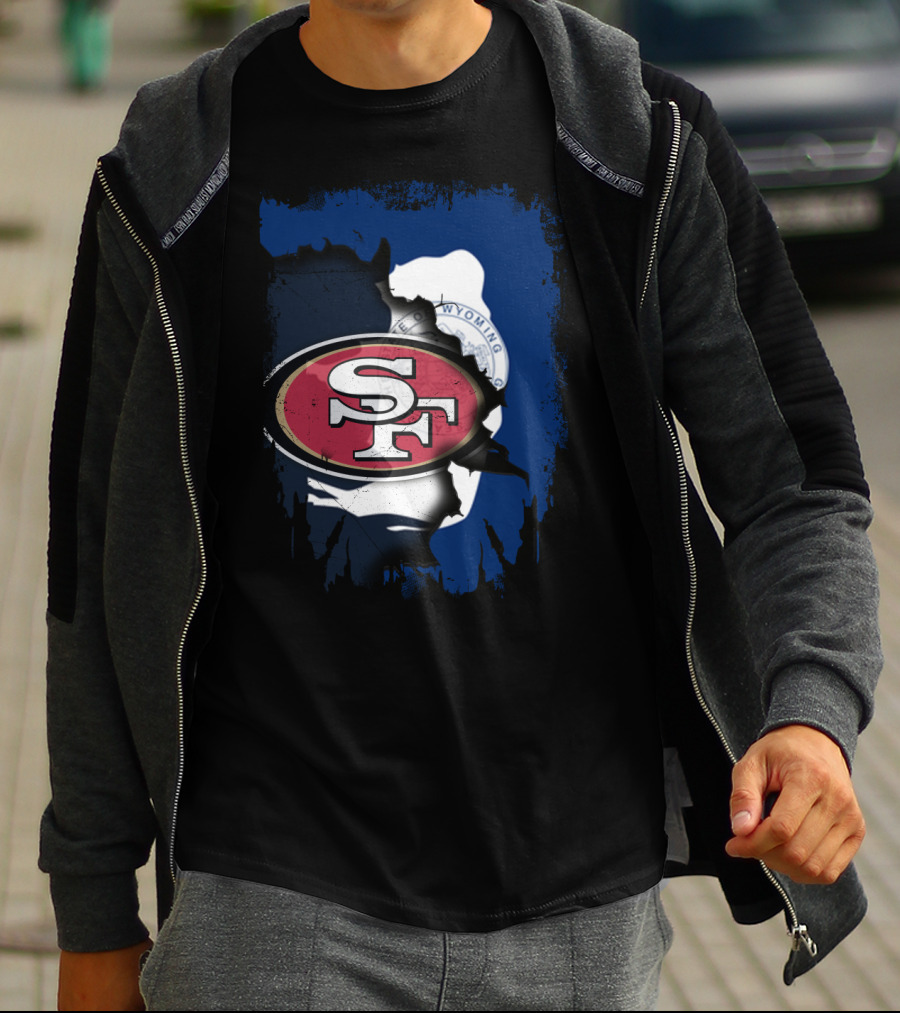 Wyoming Collaboration With San Francisco 49ers T-Shirt
